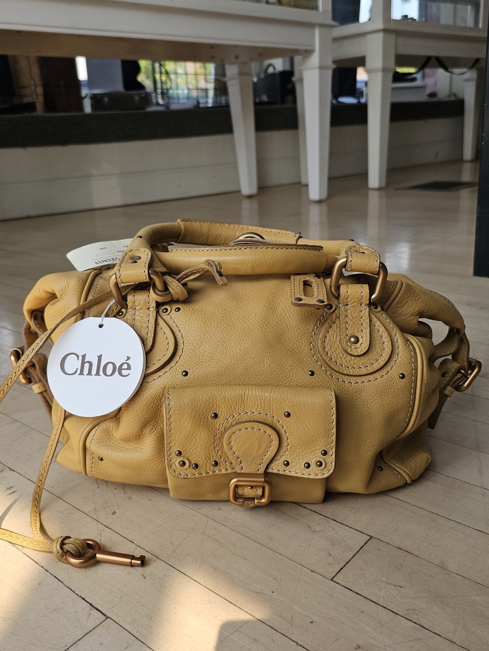 Chloe Vintage Y2K Paddington Bag Mustard Butter Leather Purse Deadstock NWT